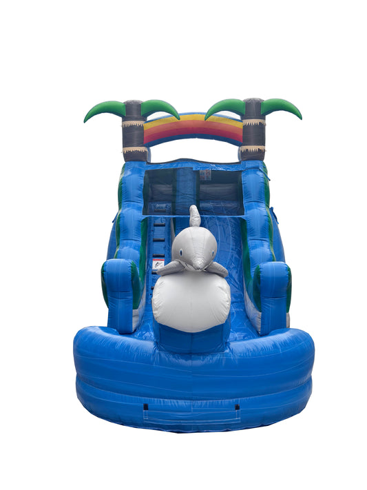 14Ft Dolphin Splash Waterslide